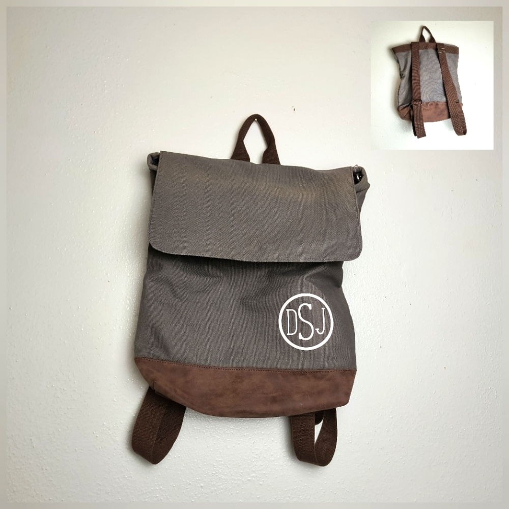 Authentic Pigment Canva Rucksack Smoke/Brown